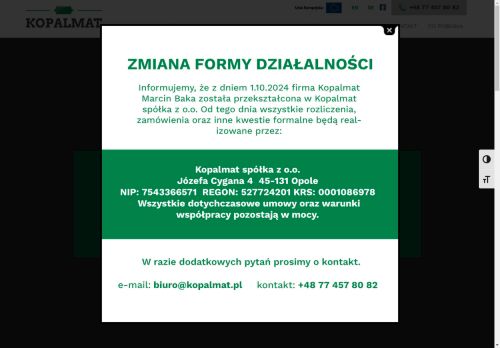 Kopalmat Marcin Baka